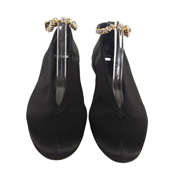 J W Anderson Ballerina Shoes With Crystals Size 38 US 8 Black $890 - Picture 6 of 16